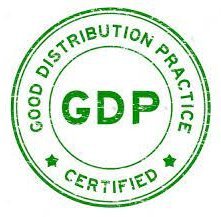 GDP — Good Distribution Practice certified badge